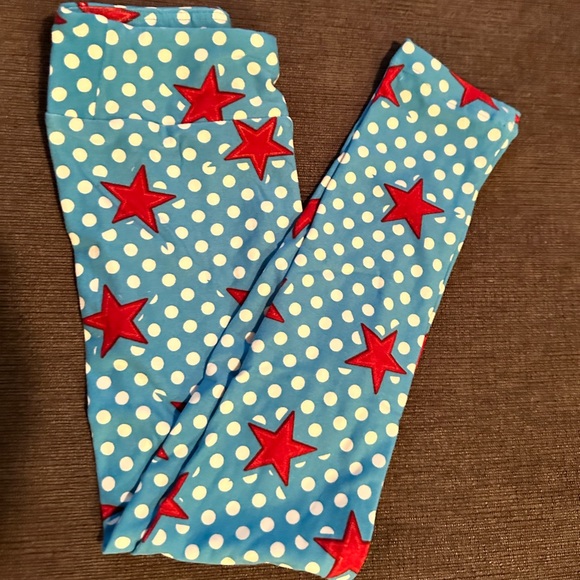 Kids 4th of July LuLaRoe leggings size S/M. New. No tags. - Picture 2 of 2